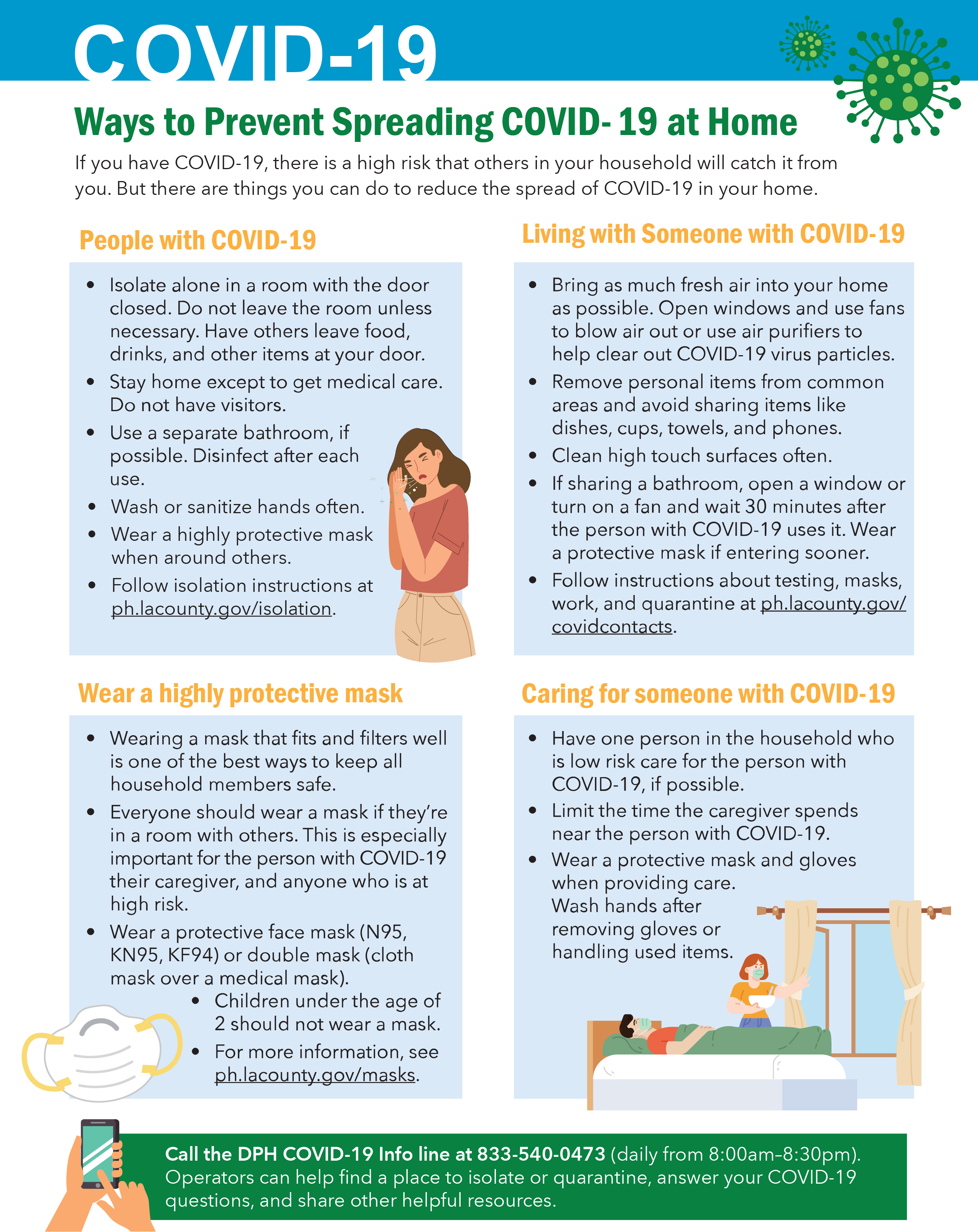 Thumbnail for ways to prevent the spread of COVID-19 at home