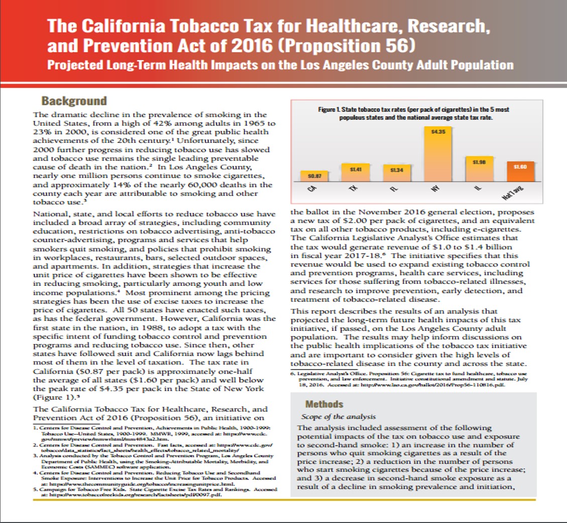 Front page of brief