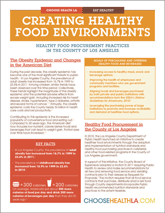 Creating Healthy Food Environments