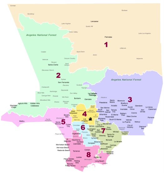 Los Angeles Spa Map La County Public Health - Child Health And Disability Prevention Program