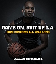 Game on. Suit up. Free condoms.