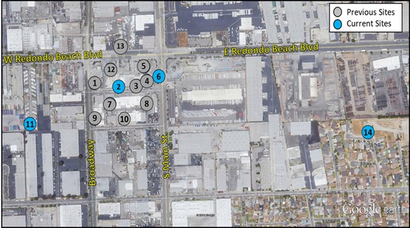 SCAQMD monitors in West Rancho Dominguez