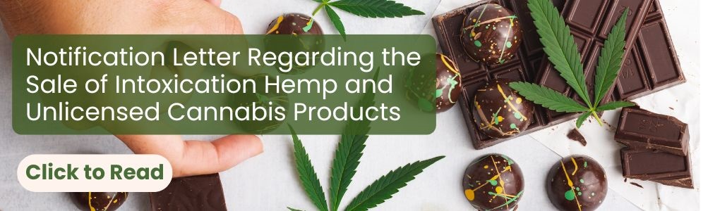 Notice regarding sale of intoxication hmp and unlicensed cannabis products