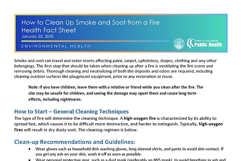 How to Clean Up Smoke and Soot from a Fire Flyer