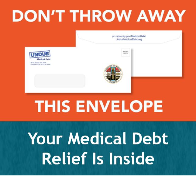 Image of debt relief letter envelope
