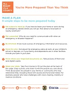 Make a Plan: you're more prepared than you think
