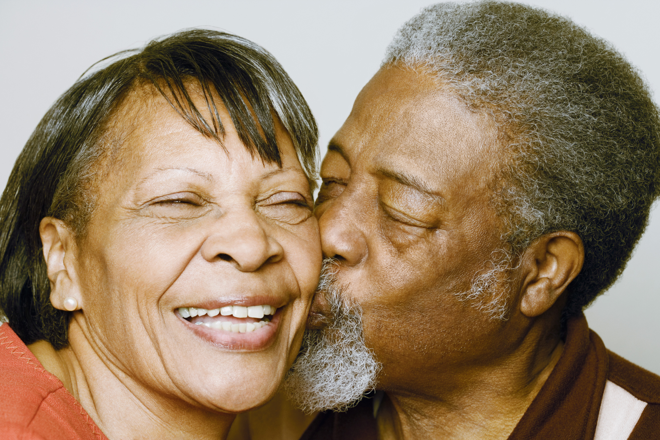 Elderly African American couple