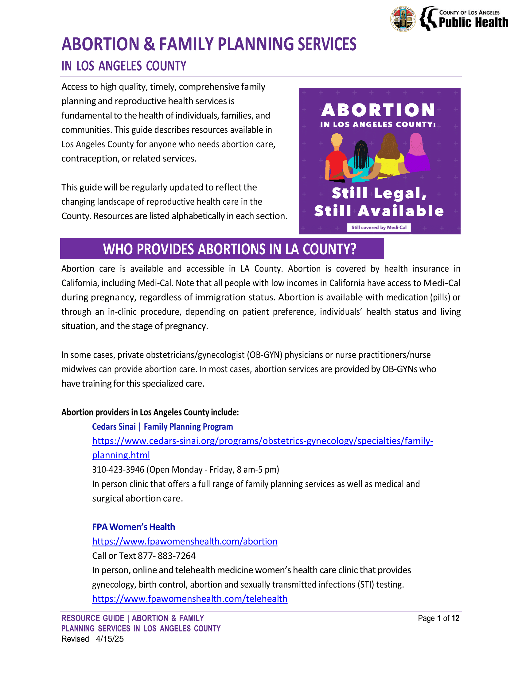 Abortion Resource Guide