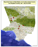 Link to 2023 rabid bat map for LA County