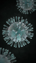 microscopic image of a virus